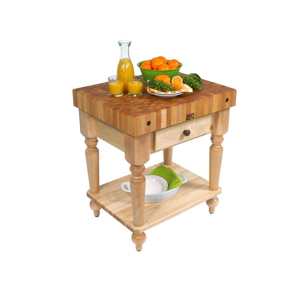 Cuttingboards Net John Boos Rustica Kitchen Island 30 X 24 X 4