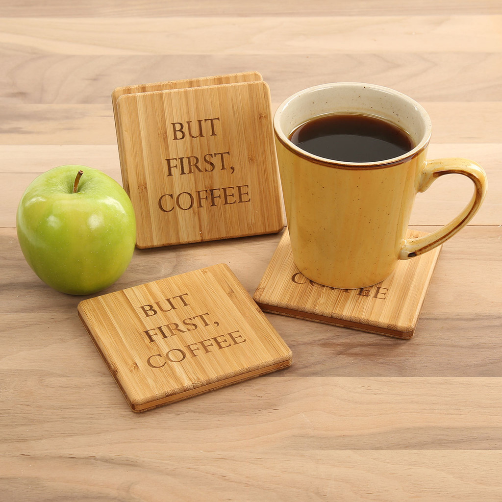 But First, Coffee Coaster Set - CuttingBoards.net