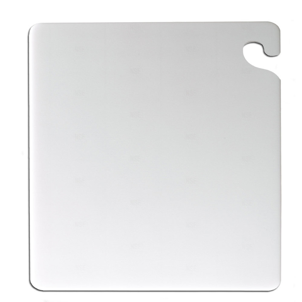 San Jamar WHITE CutNCarry Cutting Board 12" x 18