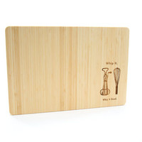 Whip It Good Laser Engraved Cutting Board