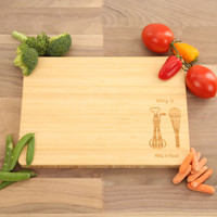 Whip It Good Laser Engraved Cutting Board