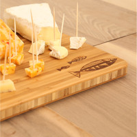 Geometric Fish Laser Engraved Cutting Board