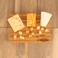 Geometric Fish Laser Engraved Cutting Board