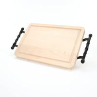 Wiltshire 15" x 24" Cutting Board - Maple (w/ Twisted Ball Handles)