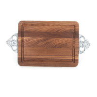 Wiltshire 9" x 12" Cutting Board - Walnut (w/ Scalloped Handles)