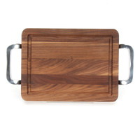 Wiltshire 9" x 12" Cutting Board - Walnut (w/ Polished Handles)