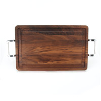 Wiltshire 15" x 24" Cutting Board - Walnut (w/ Polished Handles)