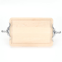 Wiltshire 10" x 16" Cutting Board - Maple (w/ Long Horn Handles)