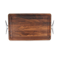 Wiltshire 15" x 24" Cutting Board - Walnut (w/ Cleat Handles)