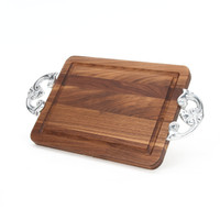Wiltshire 9" x 12" Cutting Board - Walnut (w/ Classic Handles)