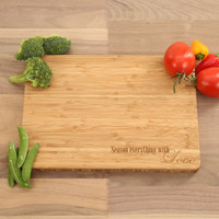 Season Everything with Love - Bamboo Cutting Board