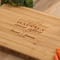 And They Lived Happily Ever After - Bamboo Cutting Board