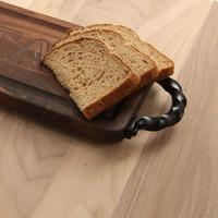 Carved City Walnut Bread Board