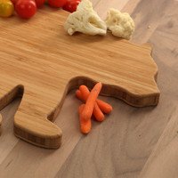 Bear Shaped Bamboo Cutting Board