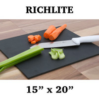 15" x 20" Black Richlite Cutting Board