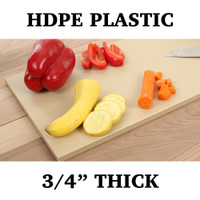 3/4" Beige Poly Cutting Board