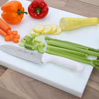 1" White Poly Cutting Board