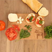 Swedish Dala Horse Engraved Cutting Board