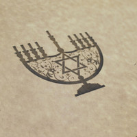 Menorah Engraved Cutting Board