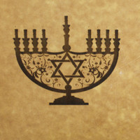 Menorah Engraved Cutting Board