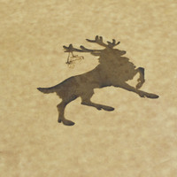 Reindeer Engraved Cutting Board