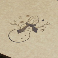 Snowman Engraved Cutting Board