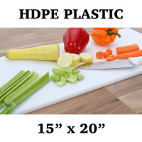 15" x 20" White Poly Cutting Board