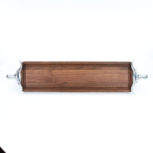 Bread Board - Walnut (w/ Long Horn Handles)