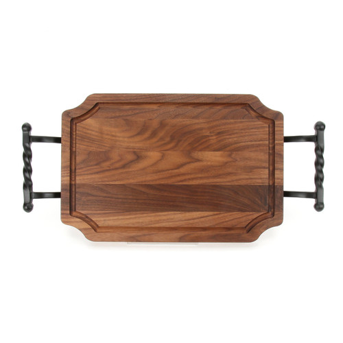 Selwood 12" x 18" Cutting Board - Walnut (w/ Twisted Ball Handles)
