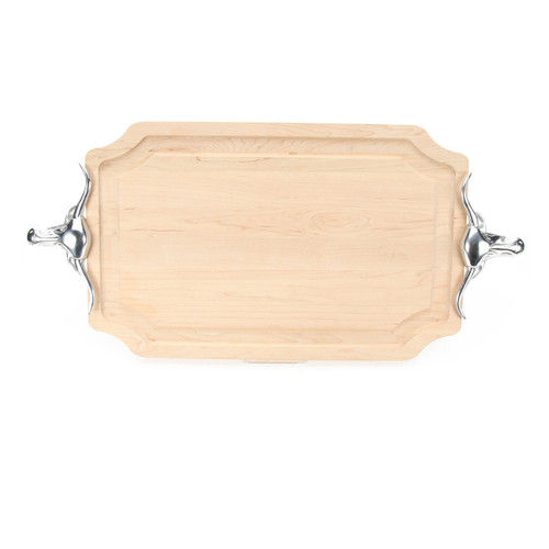 Selwood 15" x 24" Cutting Board - Maple (w/ Long Horn Handles)