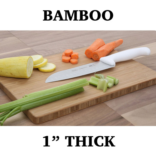 1" Amber Edge Grain Bamboo Cutting Board