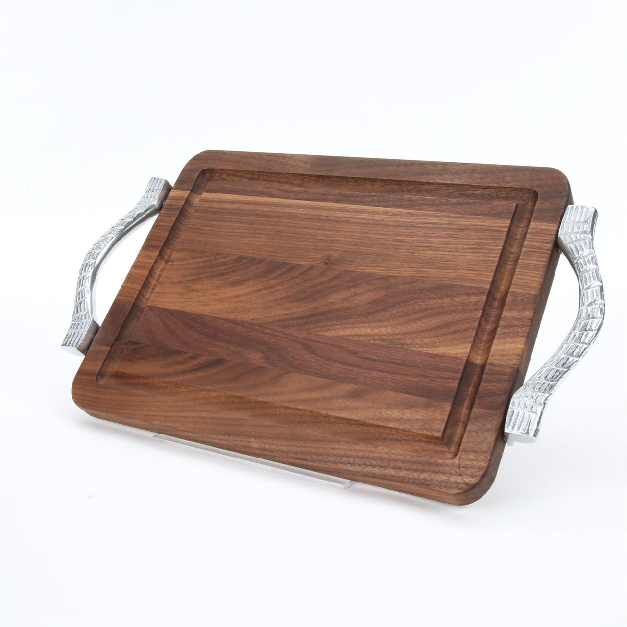 BigWood Boards Wiltshire 9 x 12 Cutting Board - Walnut (w/ Rope Handles)