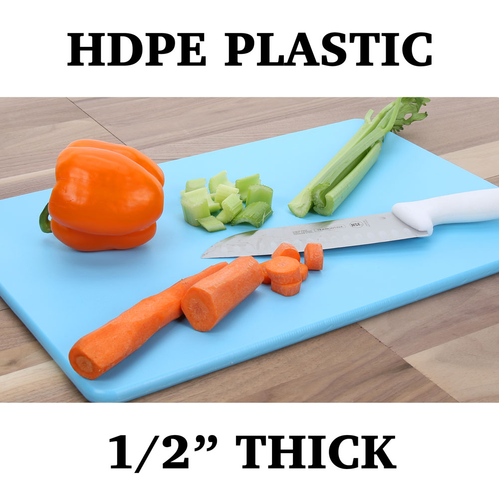 1/2 Blue HDPE Cutting Board, Cut To Size