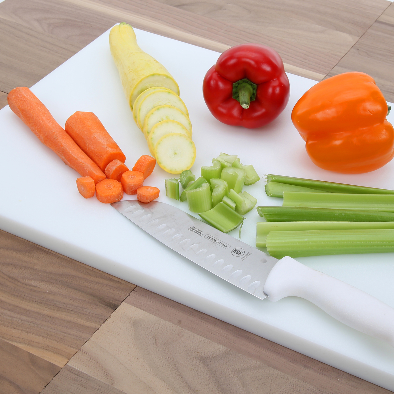  3/4 White Poly Cutting Board - A Cut Above