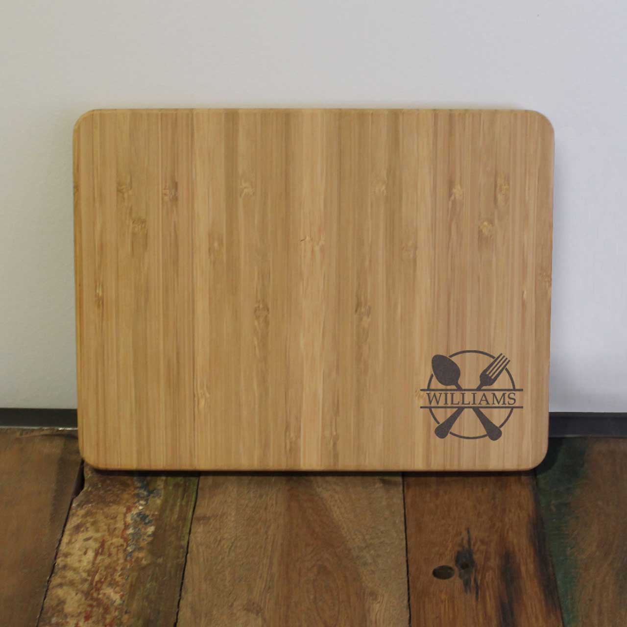 US State Shaped Bamboo Cutting Boards with Engraved Text