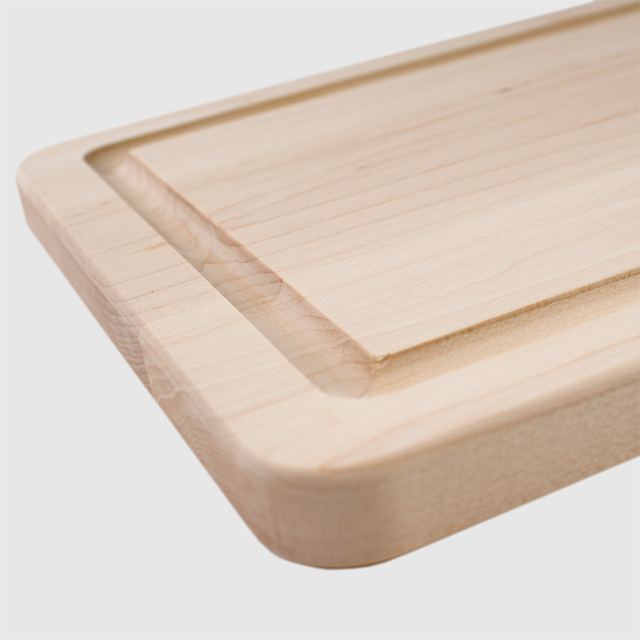 3/4 Thick Amber Bamboo Custom Cutting Board - Natural Edge Grain
