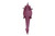 American Crocodile Skin Belly Matte Burgundy 40/44 cm