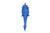 American Crocodile Skin Belly Matte Royal Blue 40/44 cm