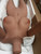 TPE sex doll torso front view natural skin texture