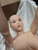 140cm TPE sex doll head without wig angled view