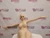 157cm Savage Goldie Real Toyz doll seated upright full body front view