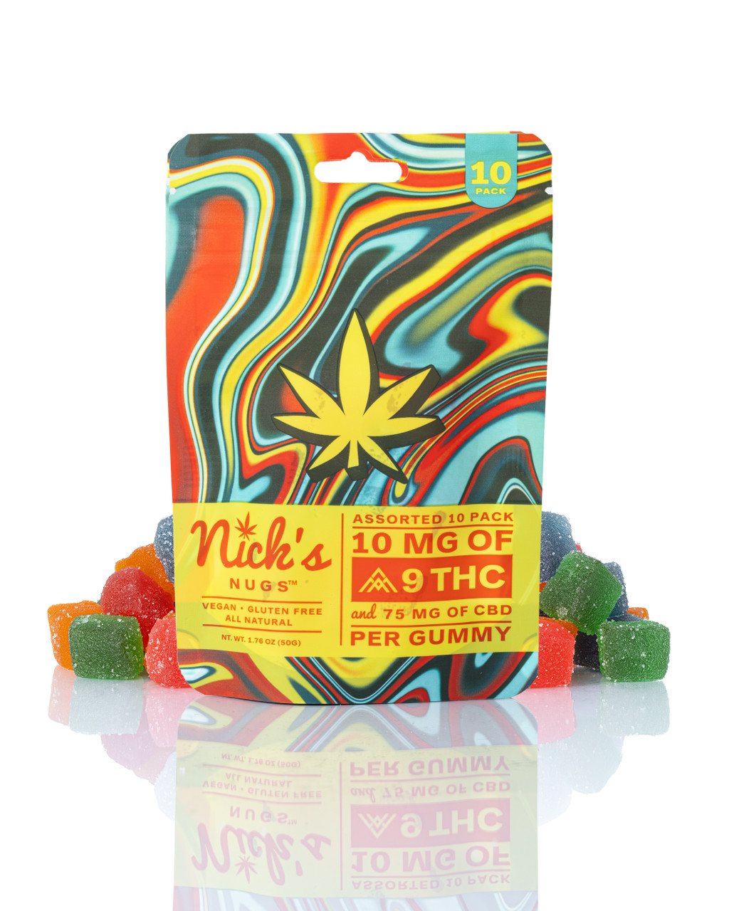 OG by Nick's Nugs 10 mg ∆9 | 75mg CBD Gummy
