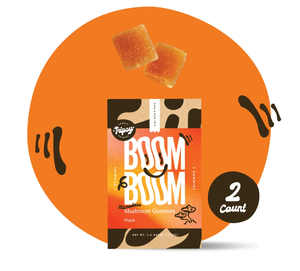 BOOM BOOM Microdose Mushroom Gummies - Peach