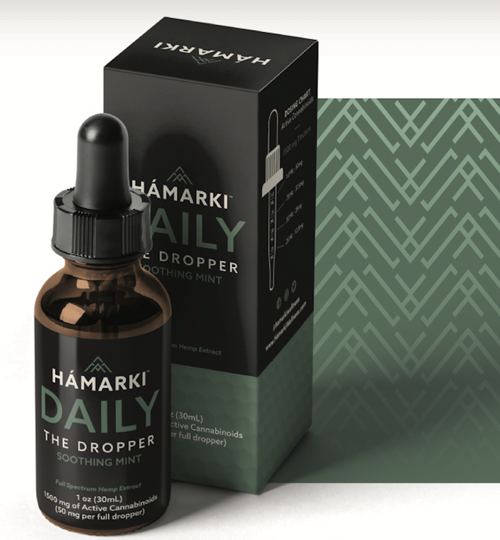 Hámarki CBD Daily Dropper 1500mg (Mint Flavor)