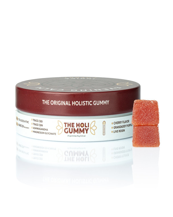 The Holi Gummy by Nick's Nugs Live Rosin - Cherry - Indica - 5mg/20ct