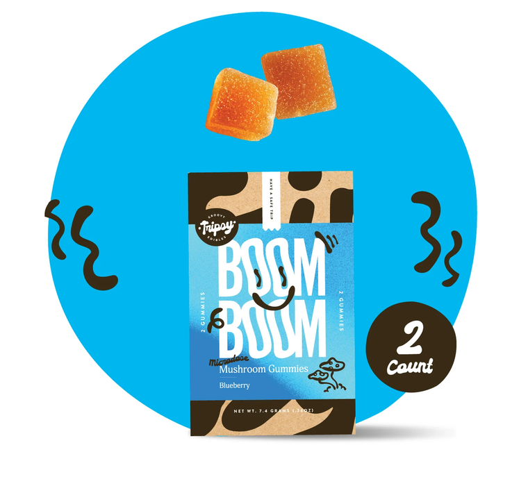 BOOM BOOM Microdose Mushroom Gummies - Blueberry