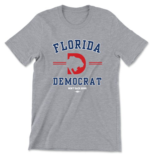 Florida Democrat - Navy & Red (Unisex Athletic Heather Tee) Florida Democrat - Navy & Red (Unisex Athletic Heather Tee)