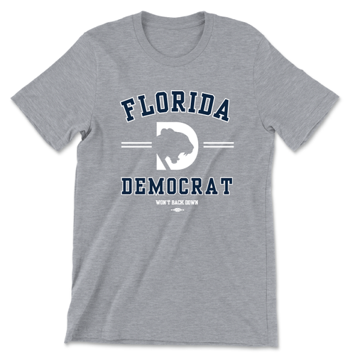 Florida Democrat - Navy & White (Unisex Athletic Heather Tee) Florida Democrat - Navy & White (Unisex Athletic Heather Tee)