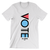 Vote Geometric (Unisex White Tee)