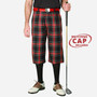 'Par 5' Mens Plaid Golf Knickers & Cap